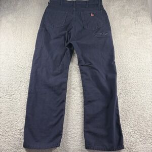 Bulwark FR Cargo Pants Mens 34x32 Navy Blue CAT2 Welding Workwear Utility